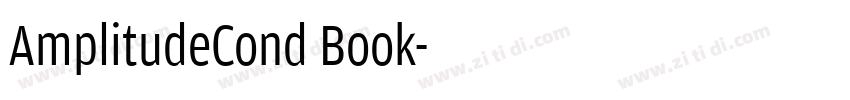 AmplitudeCond Book字体转换